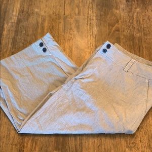 Pinstripe wide leg Capris